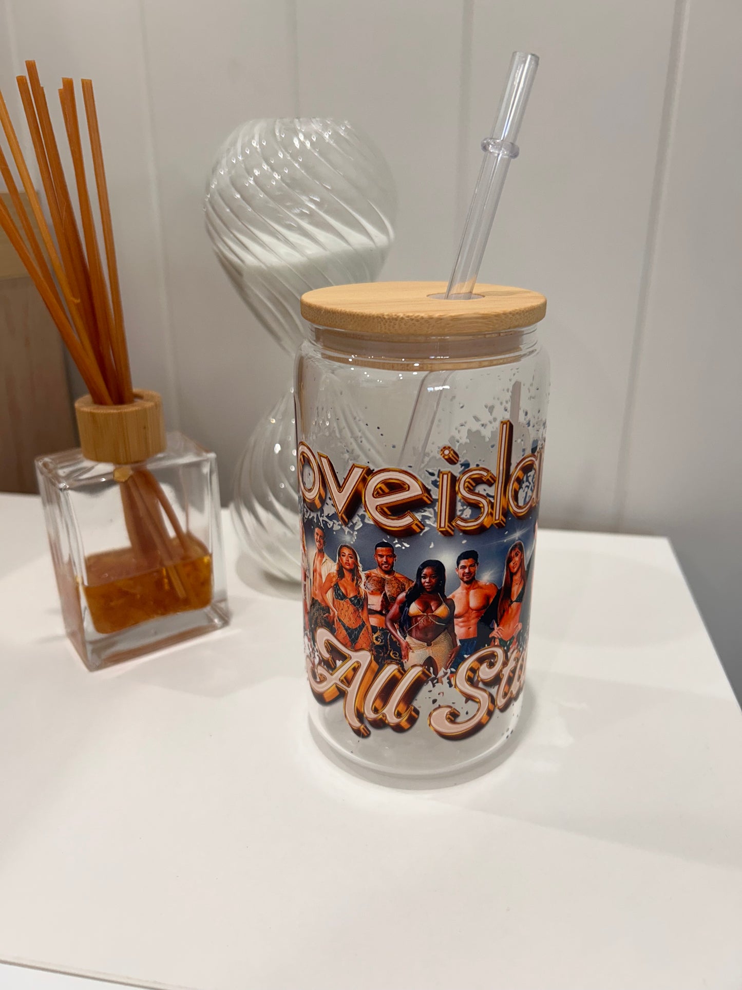 16oz Pre-made Glass Libby ~ Love Island