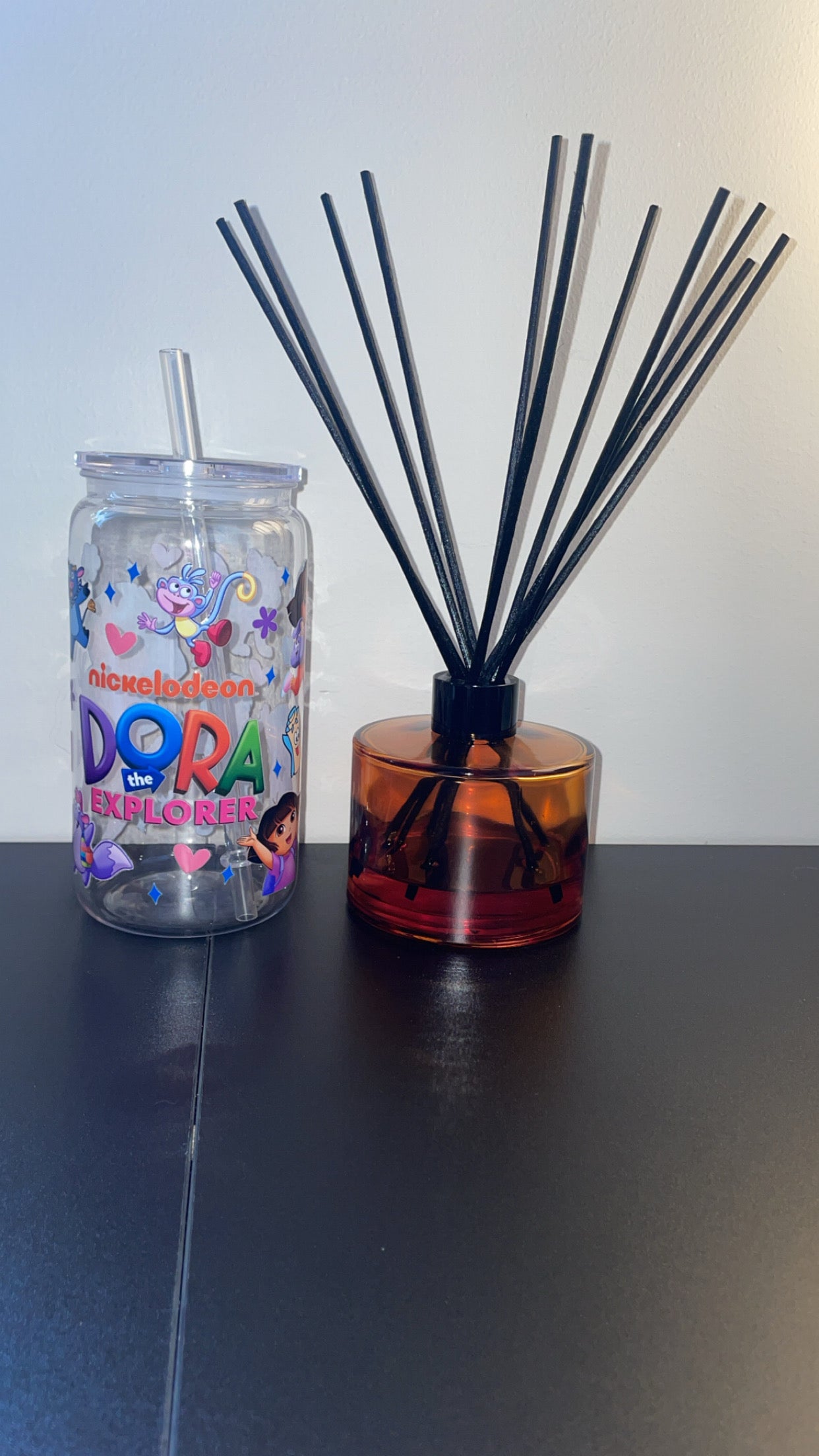 16oz Pre-made Acrylic Libby ~ Dora The Explorer