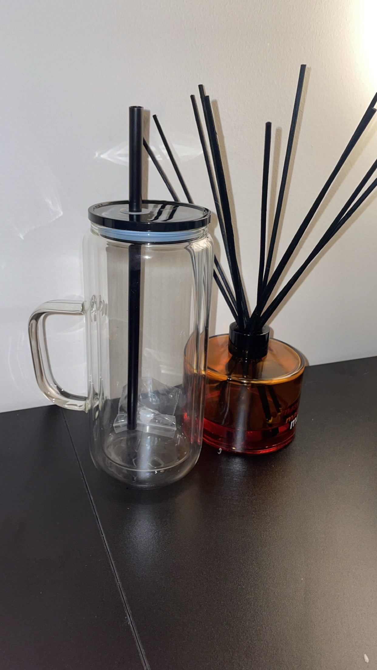 Custom 15oz Glass Tumbler with Handle