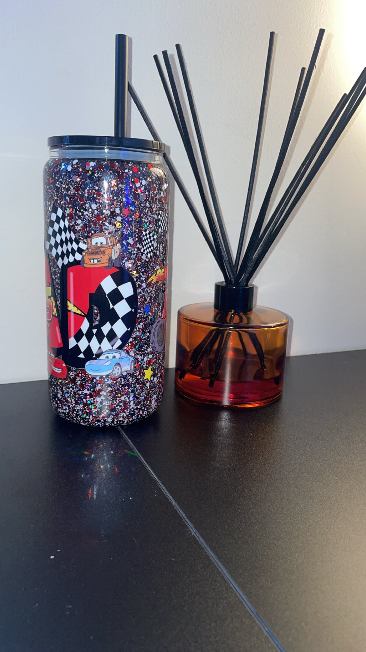 16oz Glass Snowglobe ~ Cars DAD