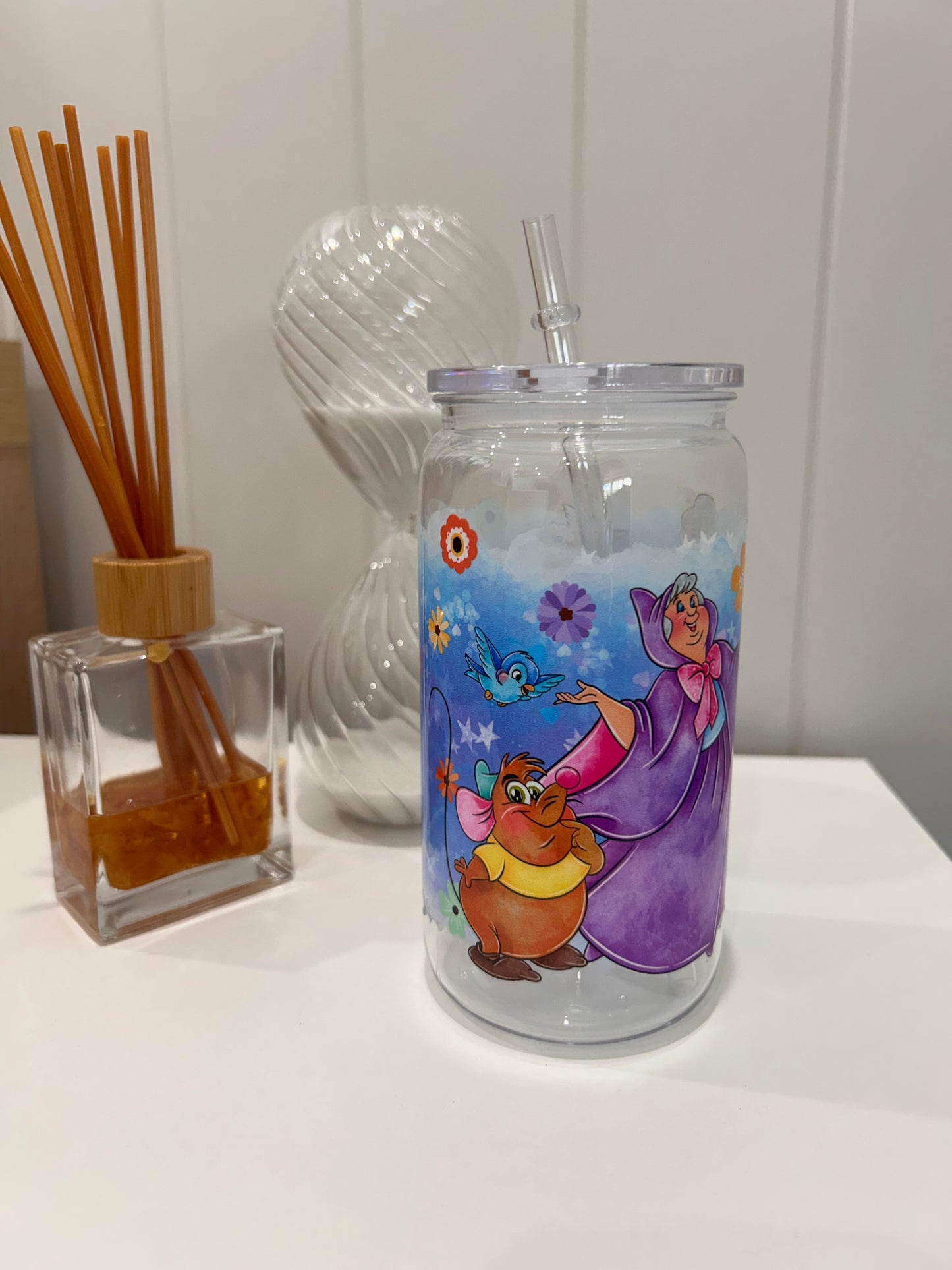 16oz Pre-made Acrylic Libby ~ Cinderella