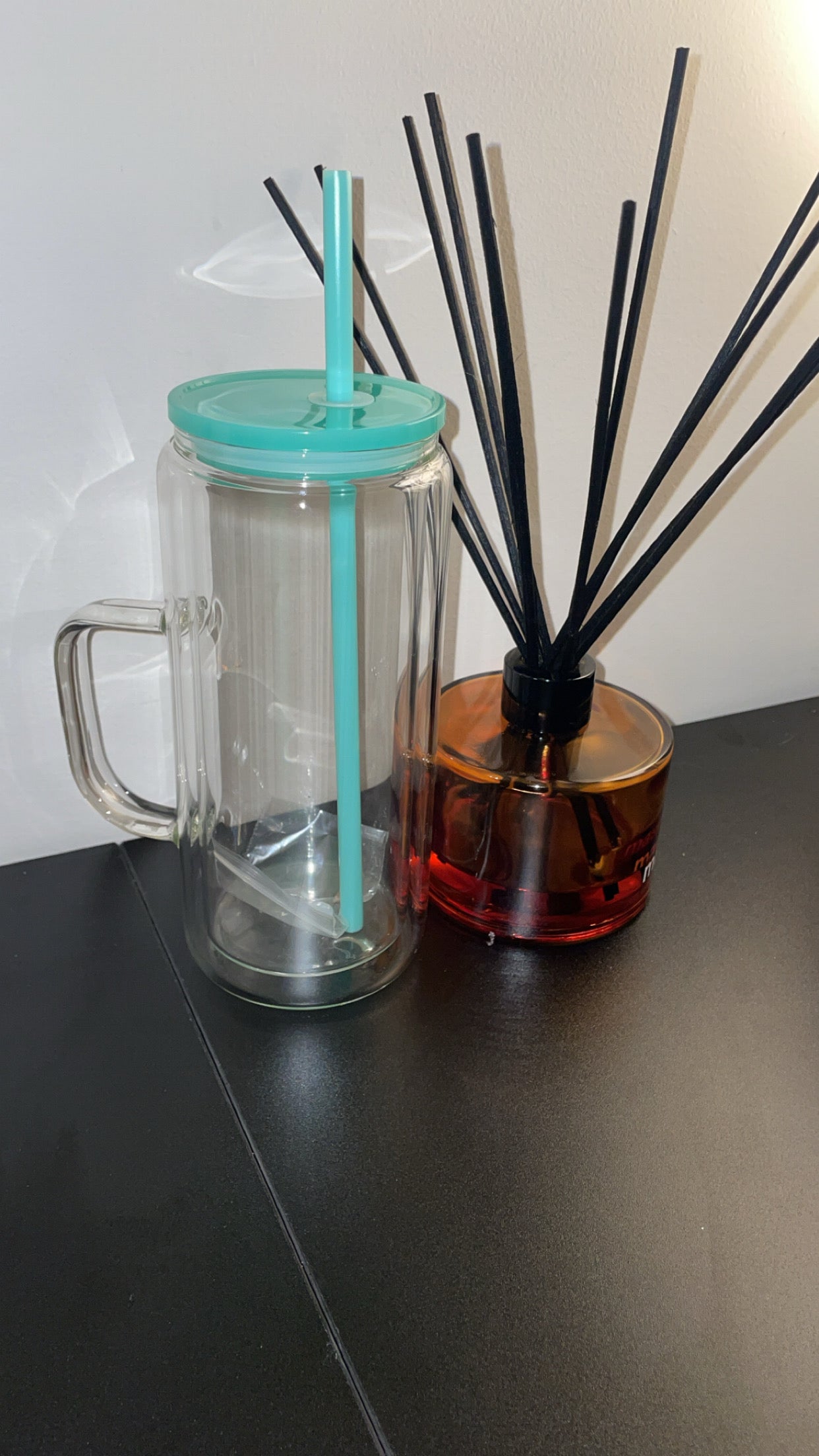 Custom 15oz Glass Tumbler with Handle