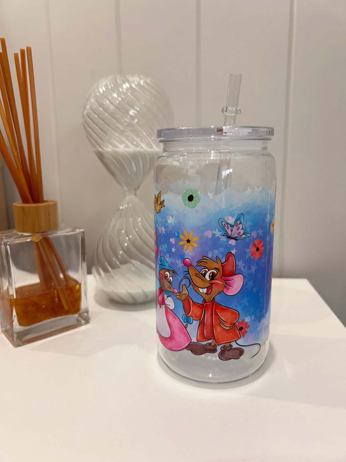 16oz Pre-made Acrylic Libby ~ Cinderella