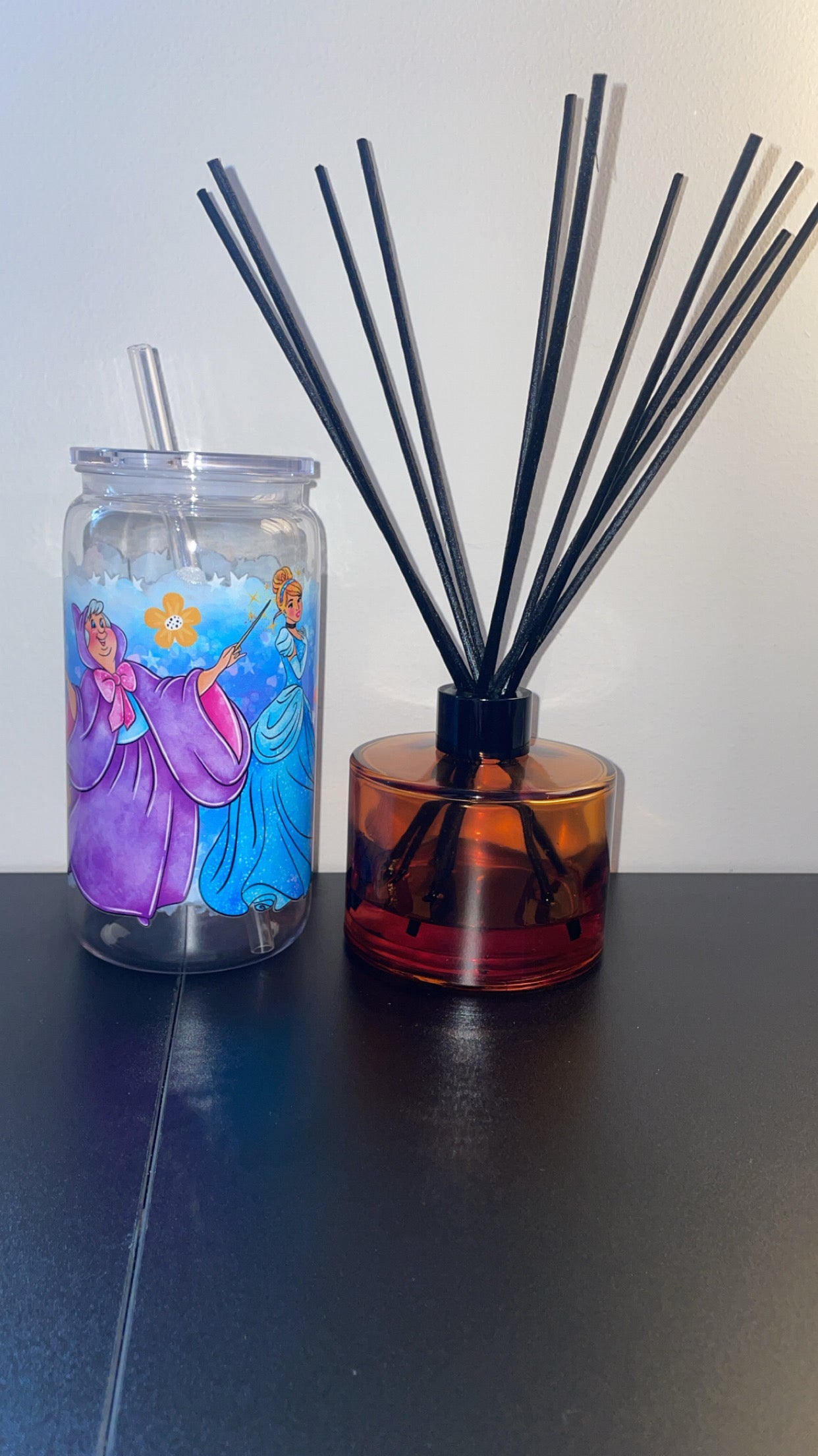 16oz Pre-made Acrylic Libby ~ Cinderella