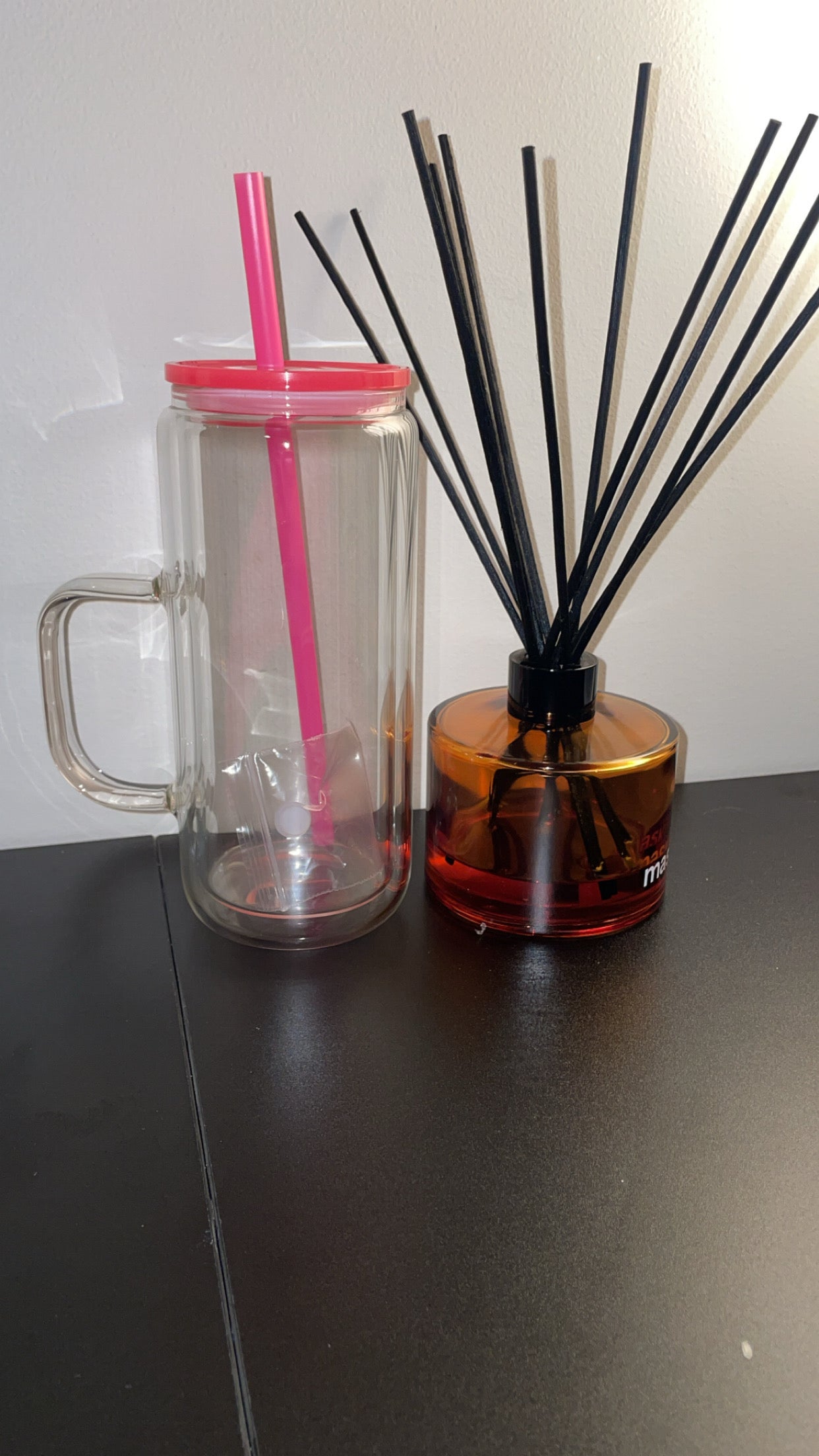 Custom 15oz Glass Tumbler with Handle