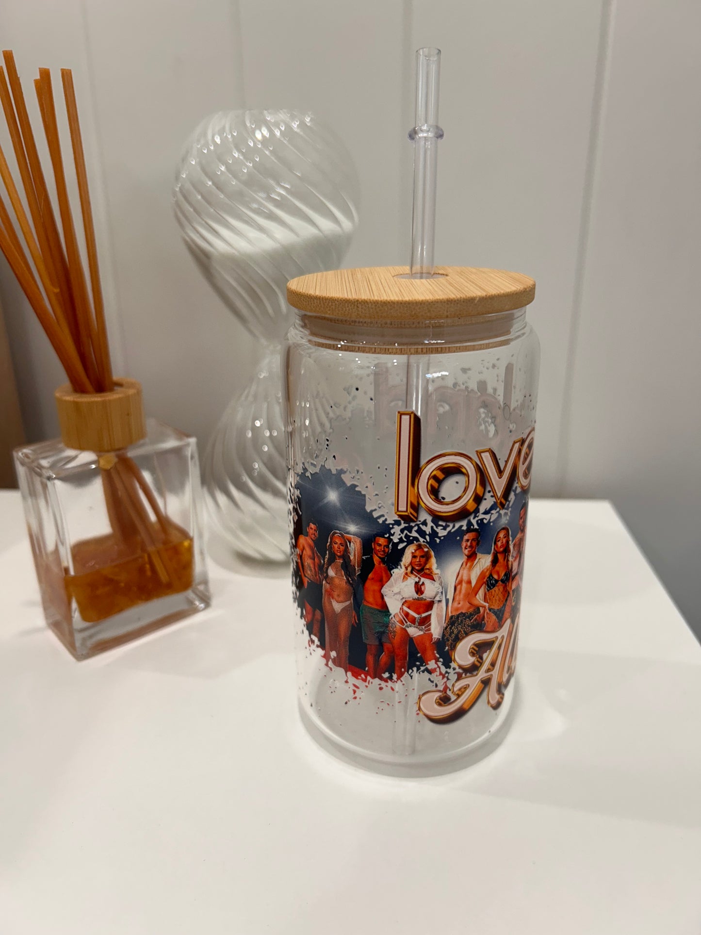 16oz Pre-made Glass Libby ~ Love Island
