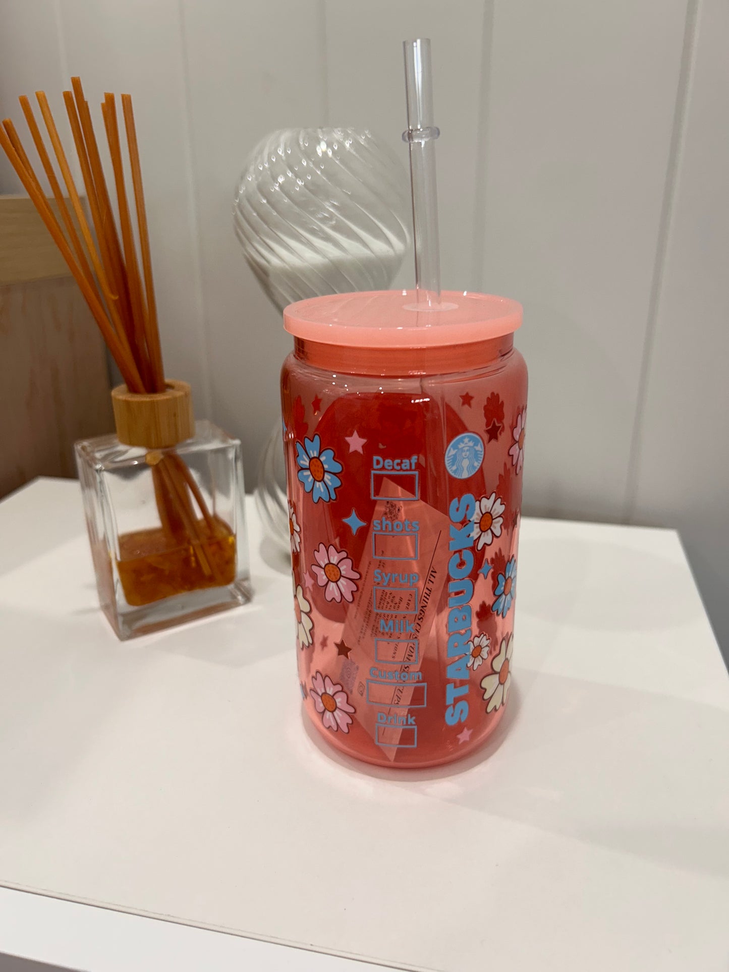 16oz Pre-made Glass Acrylic ~ Monsters Inc.