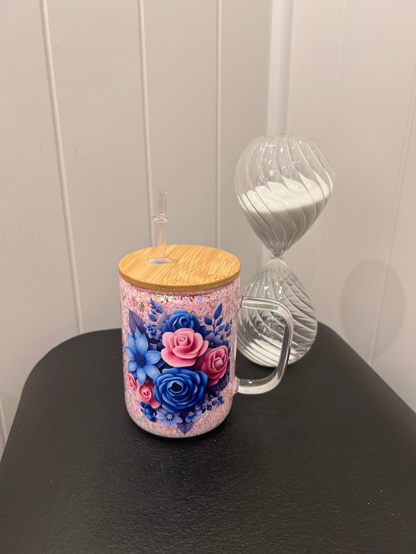 12oz Glass Mug with Handle ~ Best teacher