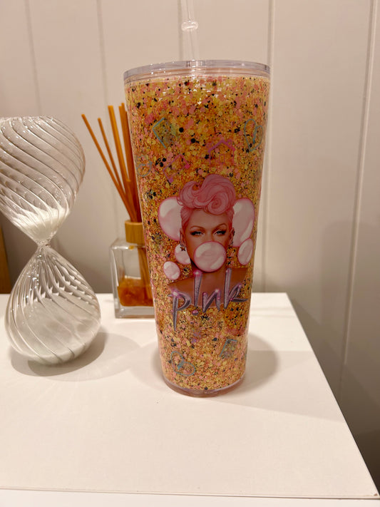 24oz Tapered Acrylic ~ Pink