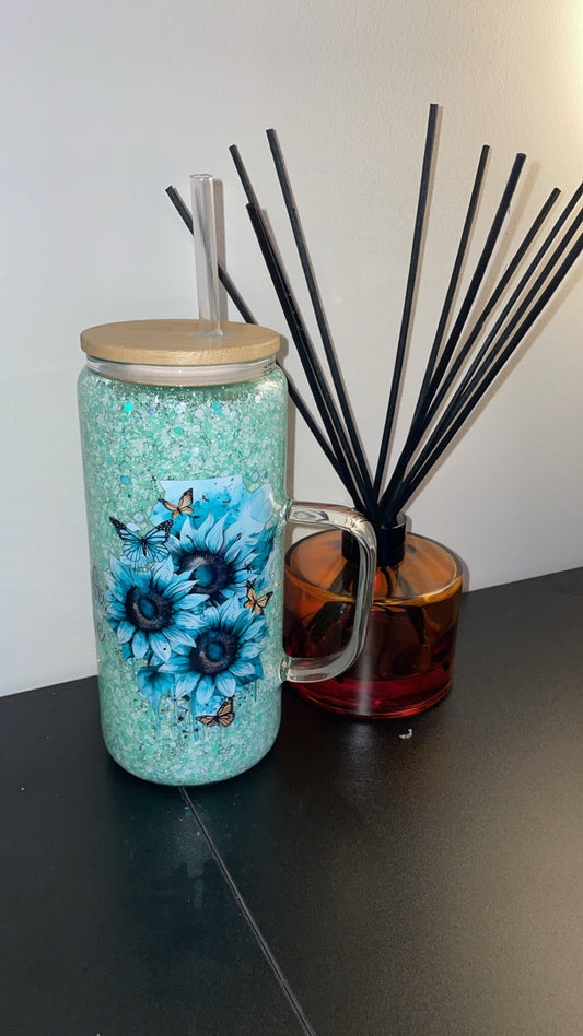 15oz Glass Mug with Handle ~ Life’s tough but so are you