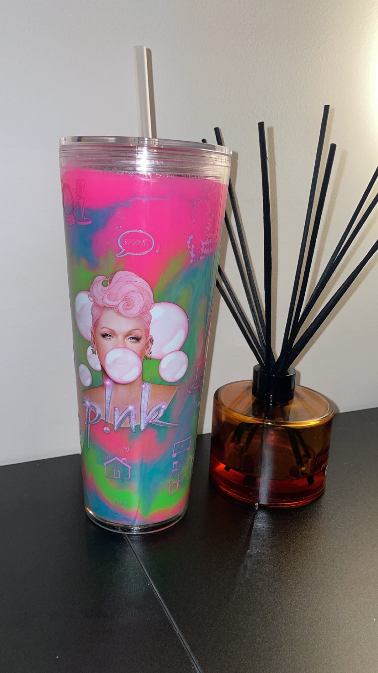 24oz Tapered Acrylic ~ Pink