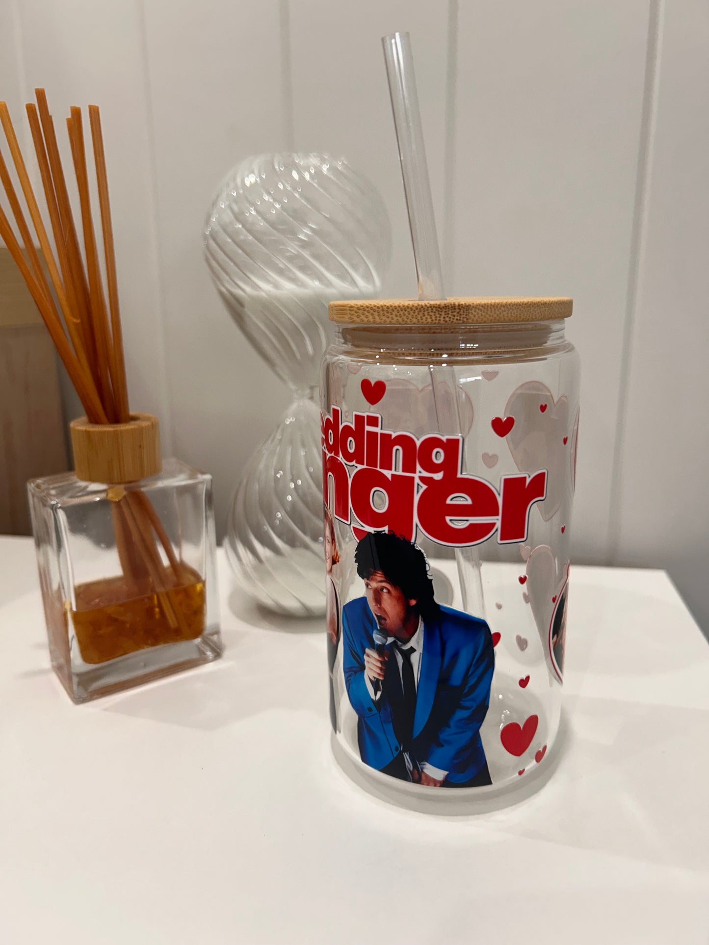 16oz Pre-made Glass Libby ~ Wedding Singer