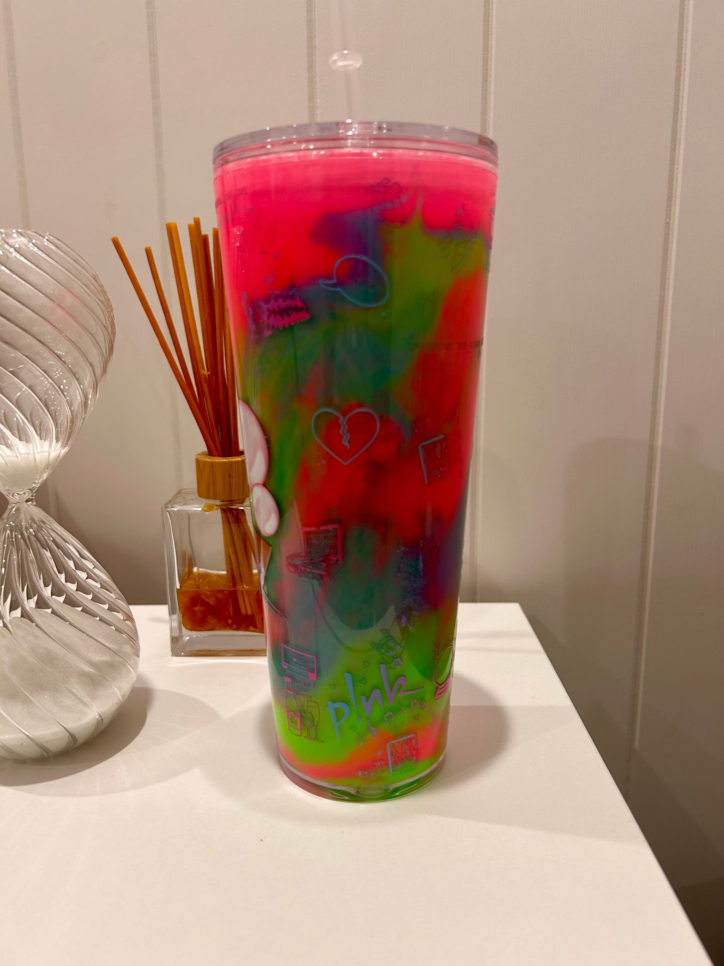 24oz Tapered Acrylic ~ Pink