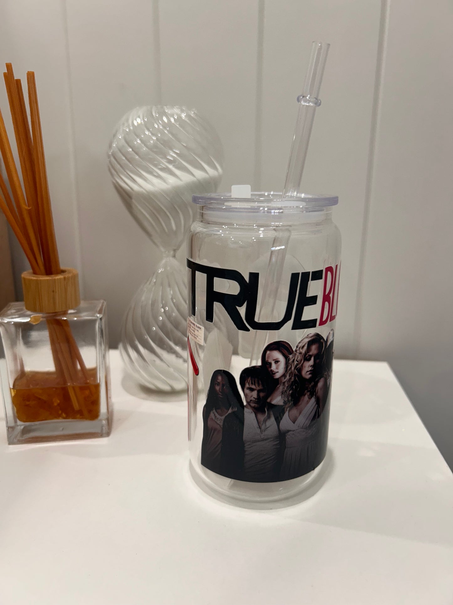 16oz Pre-made Glass Libby ~ True Blood