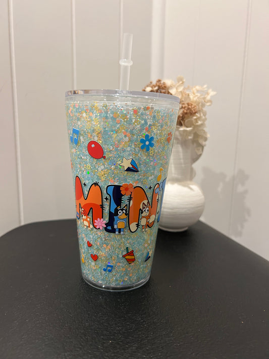 16oz Tapered Acrylic ~ Bluey Mini