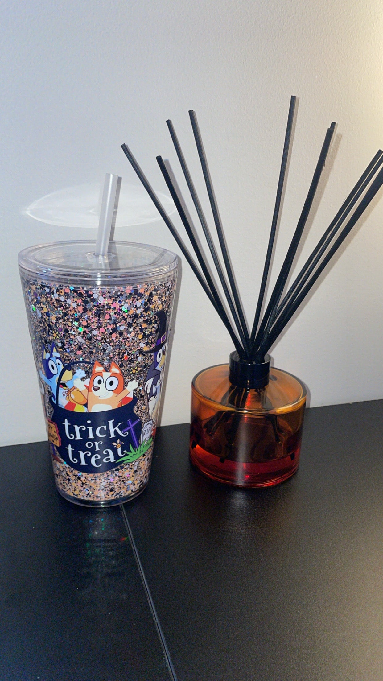 16oz Tapered Acrylic ~ Halloween Bluey