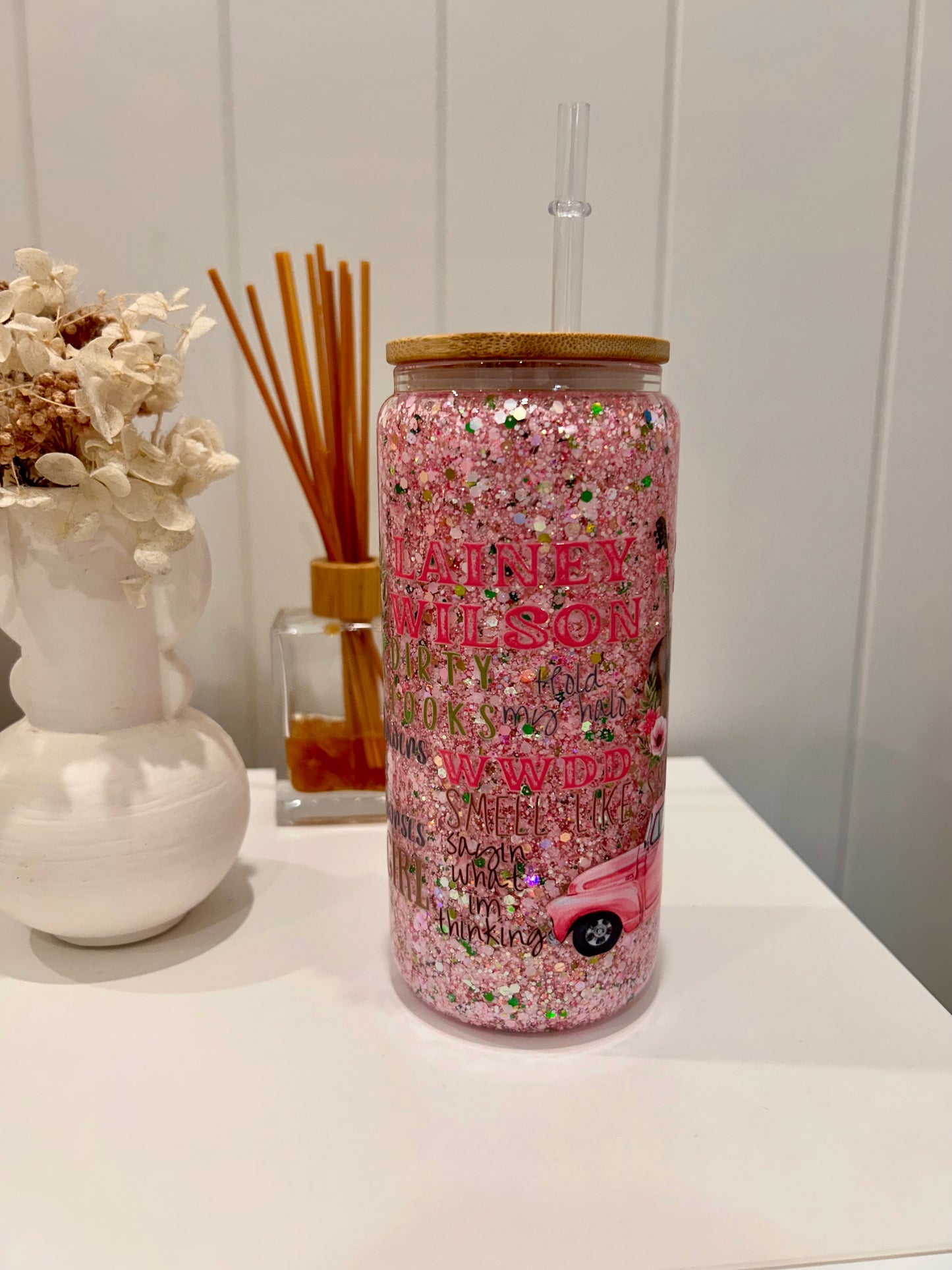 16oz Glass Snowglobe ~ Lainey Wilson