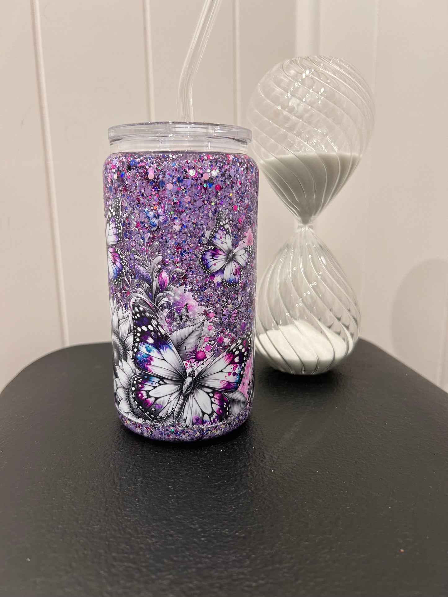 12oz Glass Snowglobe ~ Dreams Bloom
